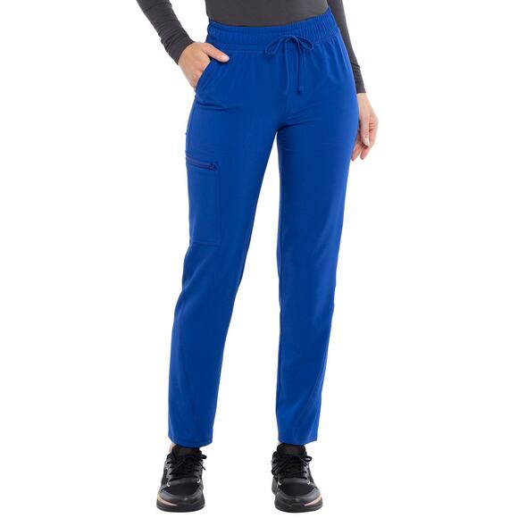 NWT! CHEROKEE CKA184 Mid Rise Tapered Leg Drawstring Scrub Pants  L/Petite - Picture 1 of 7